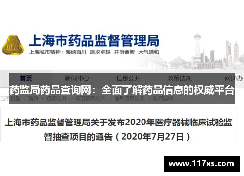 药监局药品查询网：全面了解药品信息的权威平台